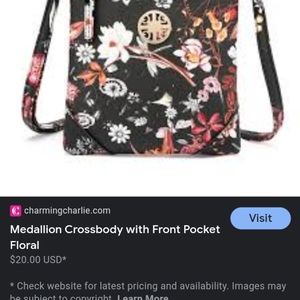 Charming Charlie bag half price $10.00